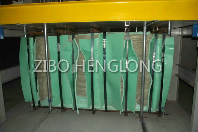 Mattress foam compressed machine